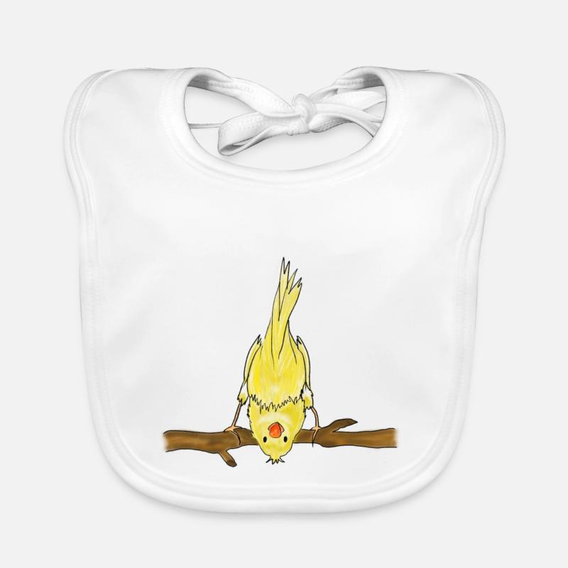 oiseau mignon sur l’illustration de branche Bavoir bio Bébé