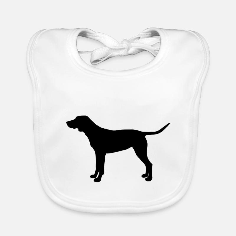 CHIEN - Bavoir bio Bébé - blanc