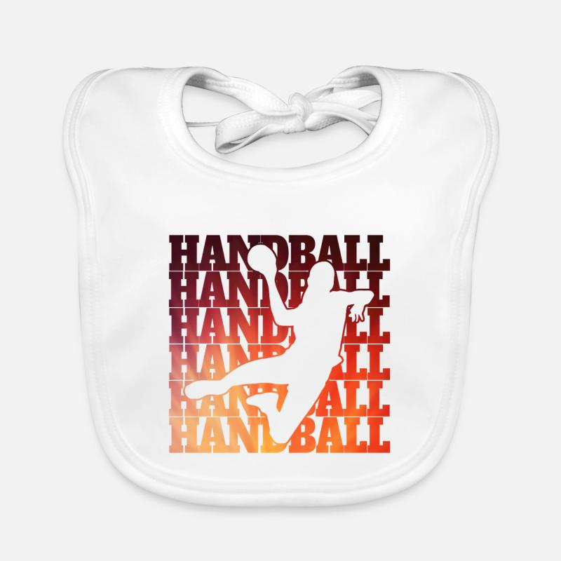 Conception de handball Bavoir bio Bébé