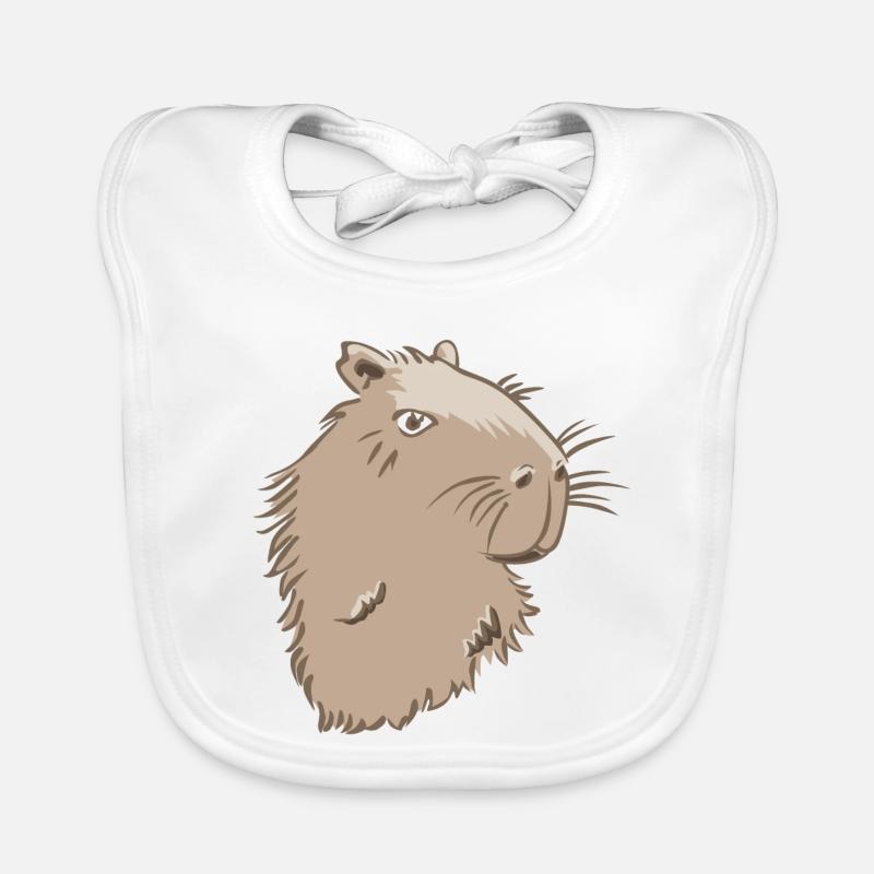 Capybara Kopf Baby Bio-Lätzchen