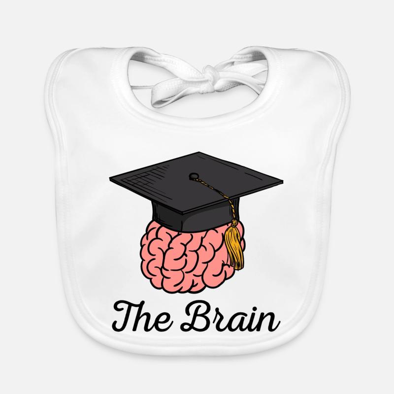 Diplômé de l'école, diplômé de l'école secondaire, diplômé avec master Bavoir bio Bébé