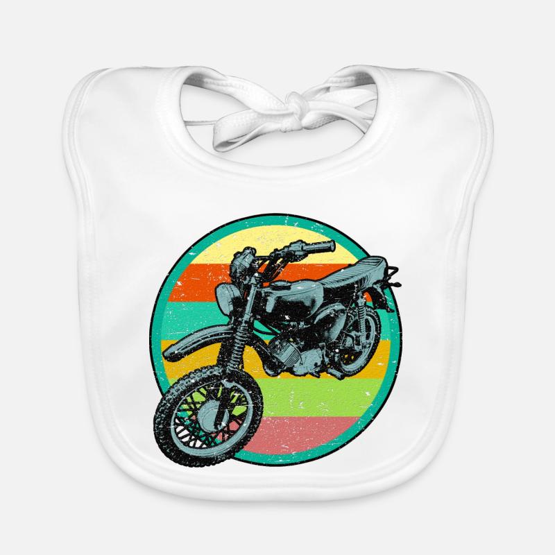 Patch de relief rétro pour cyclomoteur 3D look usé Bavoir bio Bébé