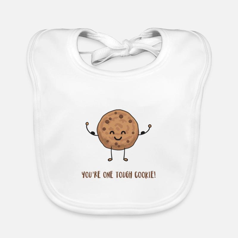 Biscuit - Bavoir bio Bébé - blanc