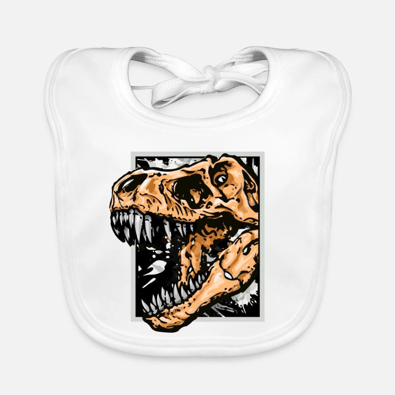 Dinosaurier / T-Rex / Trex / Geschenkidee Baby Bio-Lätzchen