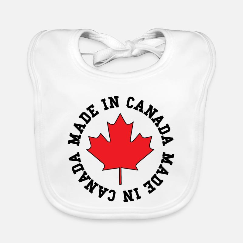 Made in Canada – Ahornblatt Statement Baby Bio-Lätzchen