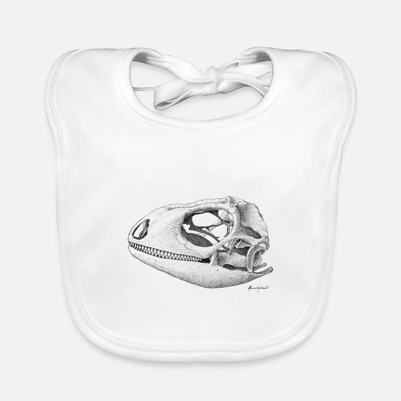 Teiú Lizard Skull - Ink Baby Bio-Lätzchen
