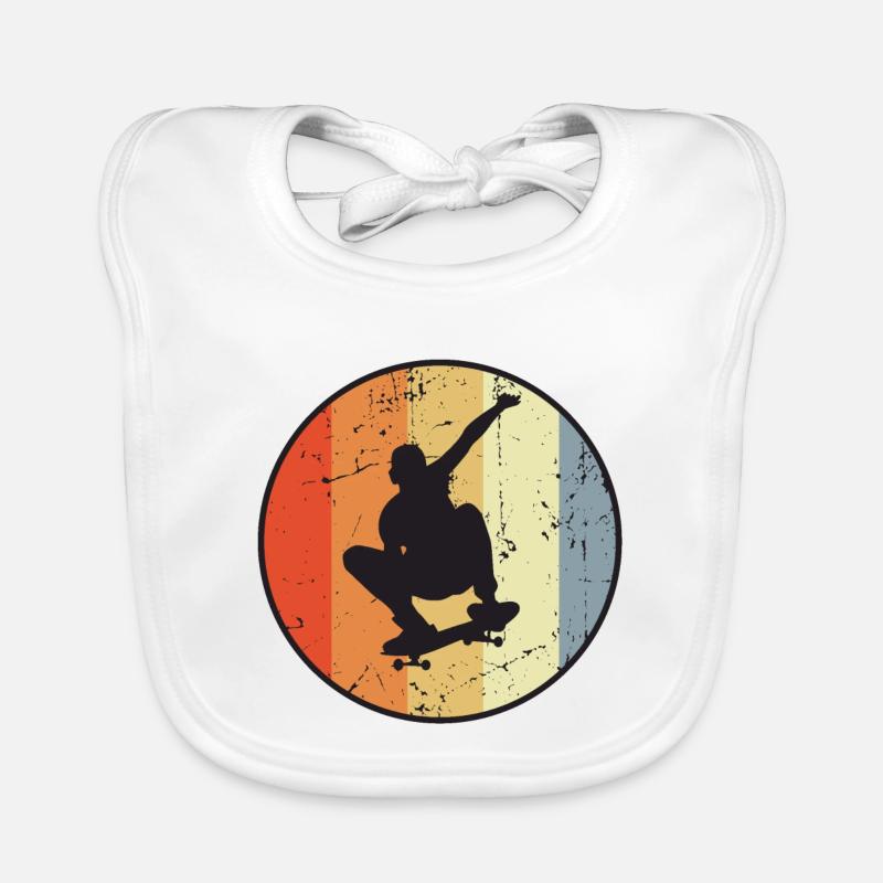 Skateboarding Organic Baby Bibs