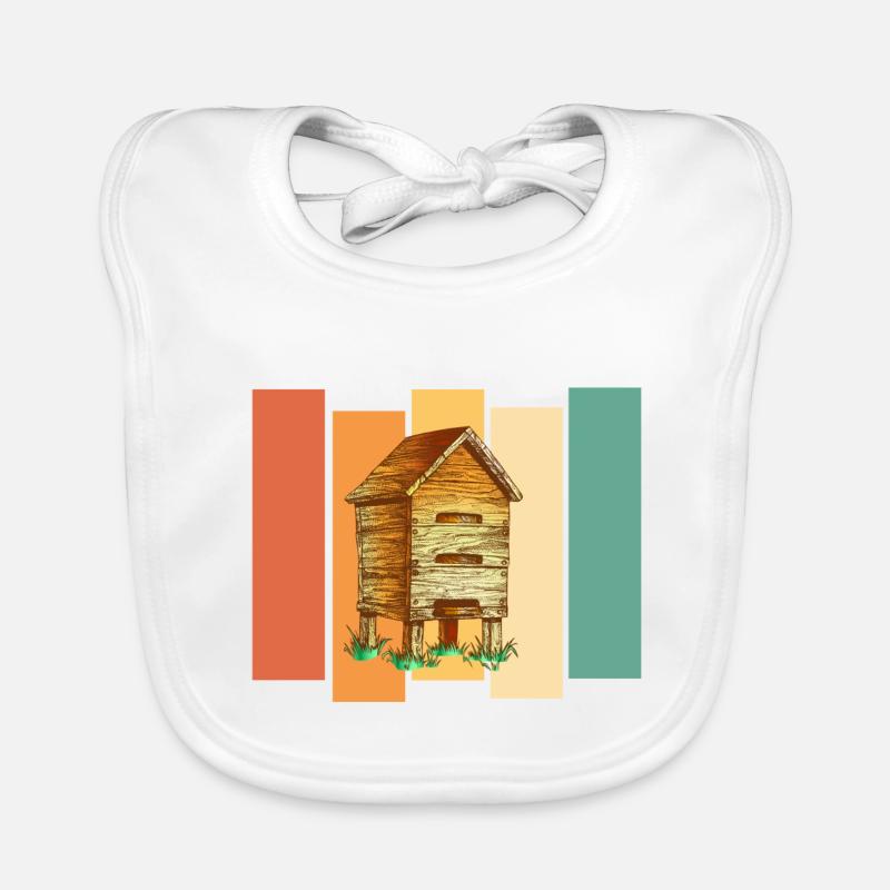 Bees beekeepers Organic Baby Bibs