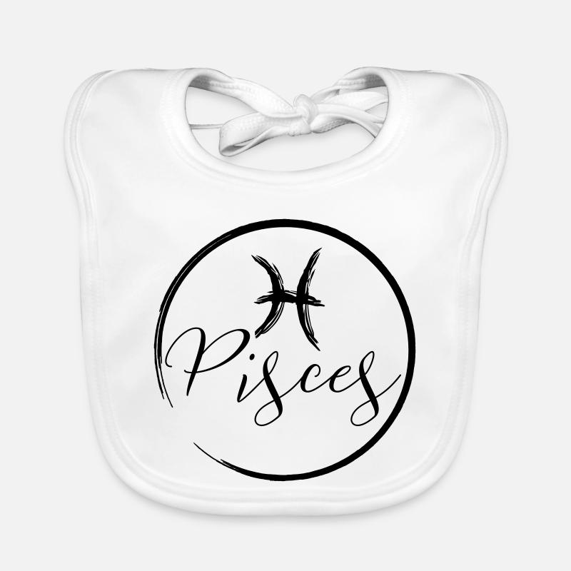 Horoscope Pisces Organic Baby Bibs