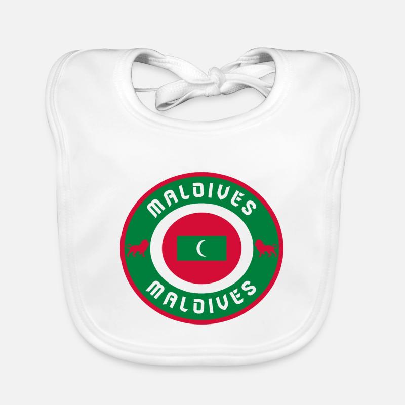 Malediven Kreis / Geschenkidee Baby Bio-Lätzchen