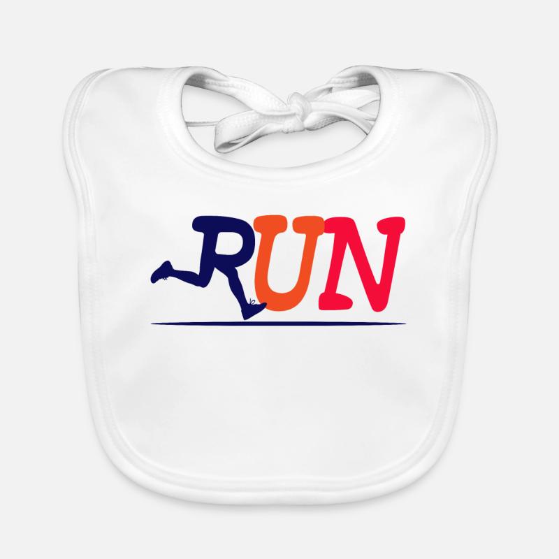 Course de course sport jogging course à pied sport marathon Bavoir bio Bébé