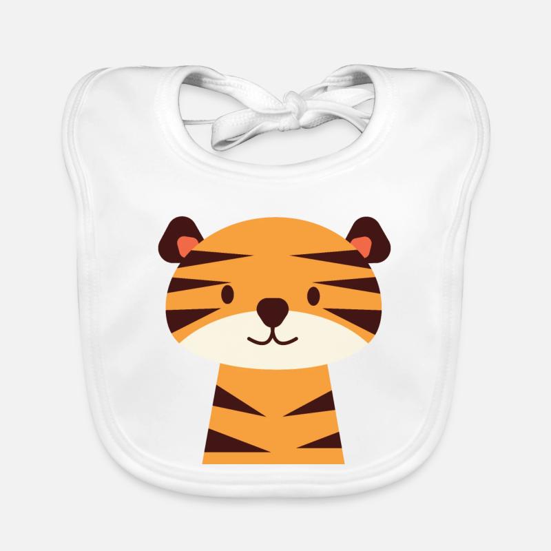 Petit tigre Bavoir bio Bébé