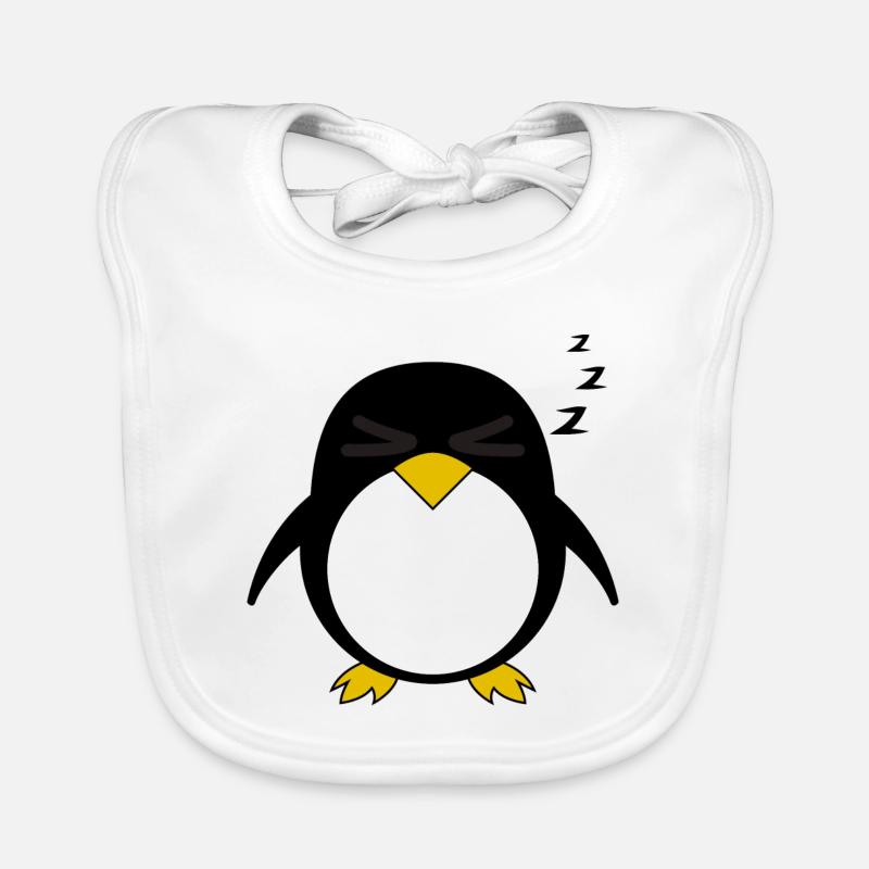 cute penguin penguins penguin chick bird kindergarten Organic Baby Bibs