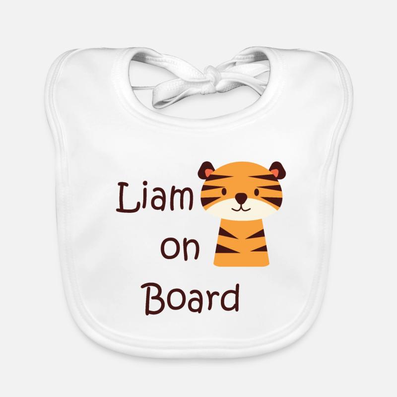 Liam on board Bavoir bio Bébé