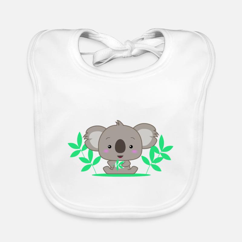 Bébé koala mignon Bavoir bio Bébé