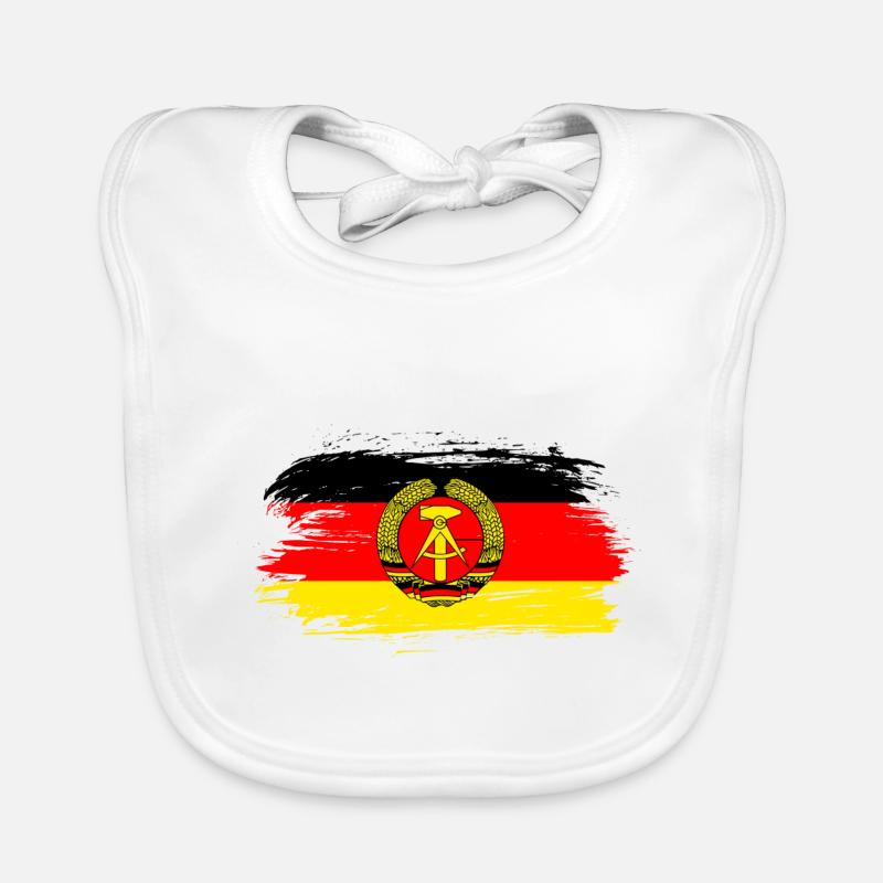 GDR Flags Design / Gift Idea Organic Baby Bibs