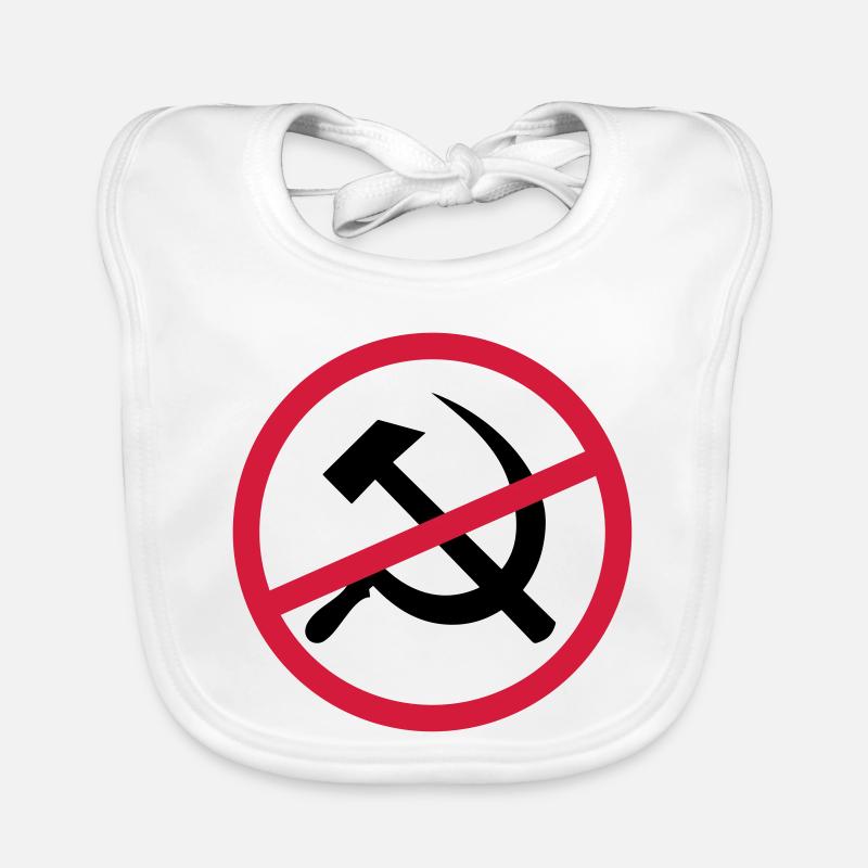 Signe du communisme interdit Bavoir bio Bébé