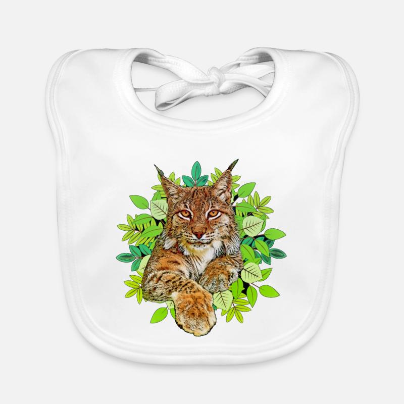 Luchs Katze Freiheit Baby Bio-Lätzchen