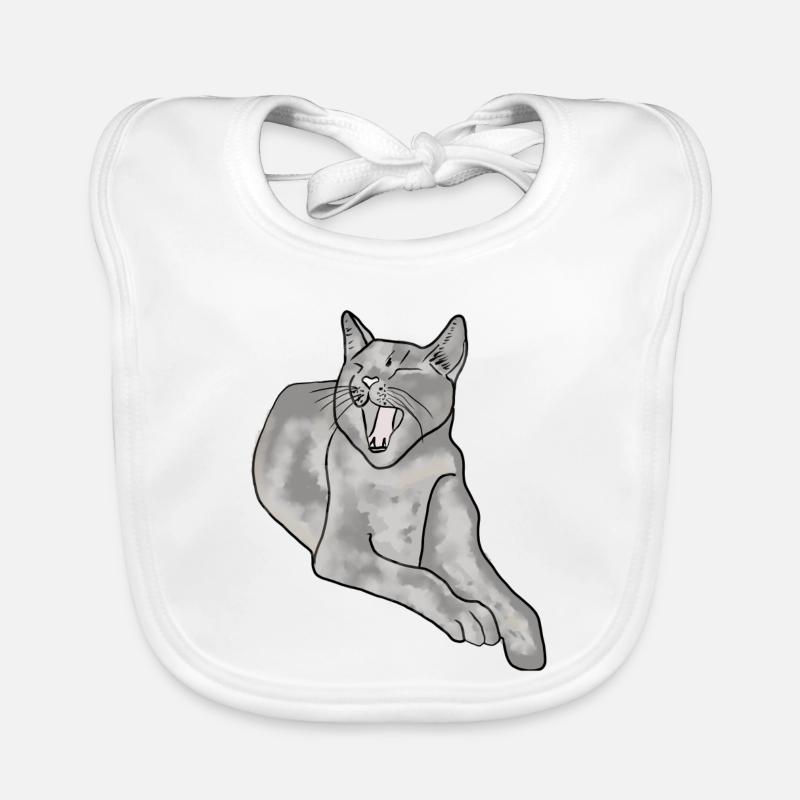 chat Bavoir bio Bébé