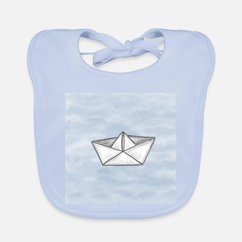 Paper ship Organic Baby Bibs