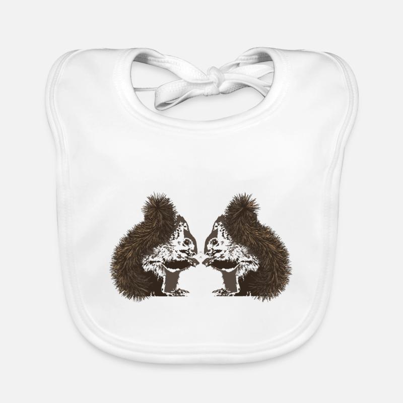 Squirrels, squirrels Organic Baby Bibs