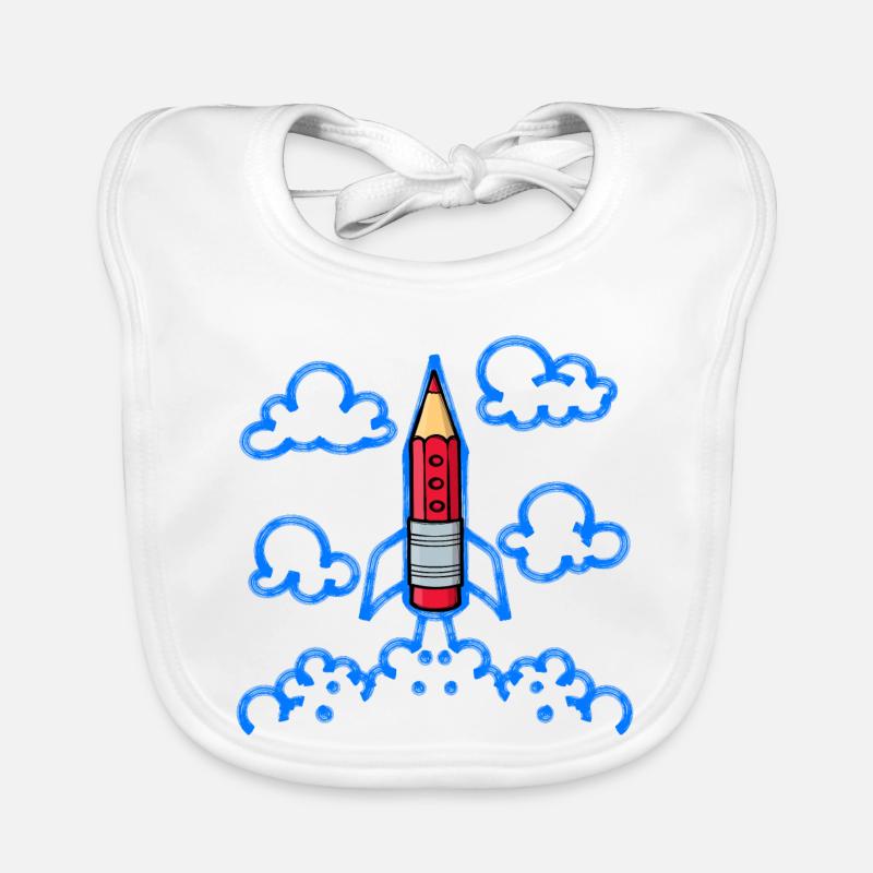 School start School start First school day School Organic Baby Bibs