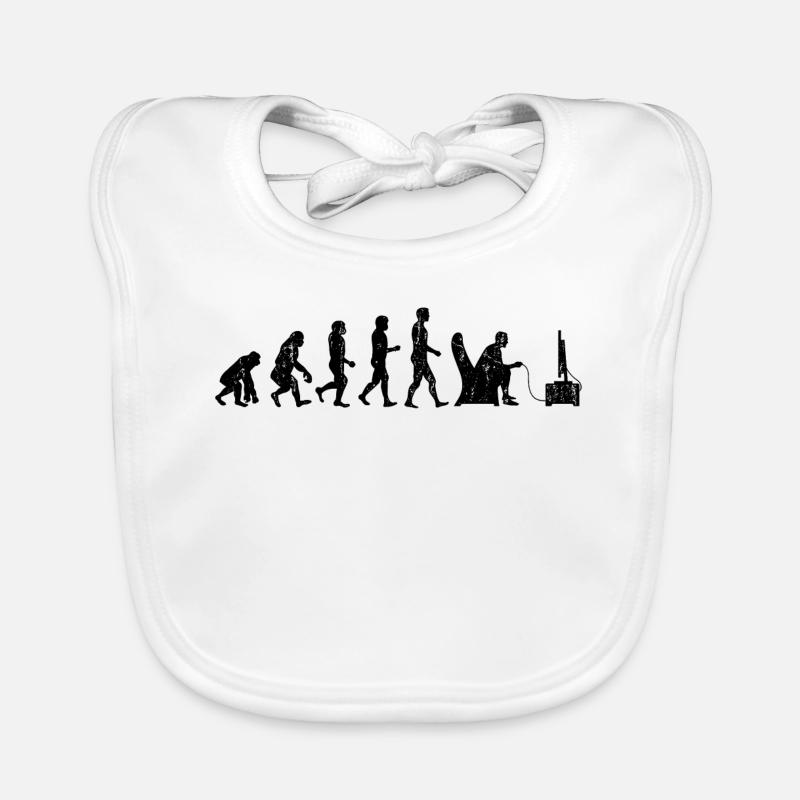 Gamer Jouer Nerd Esports console de jeu Evolution Bavoir bio Bébé