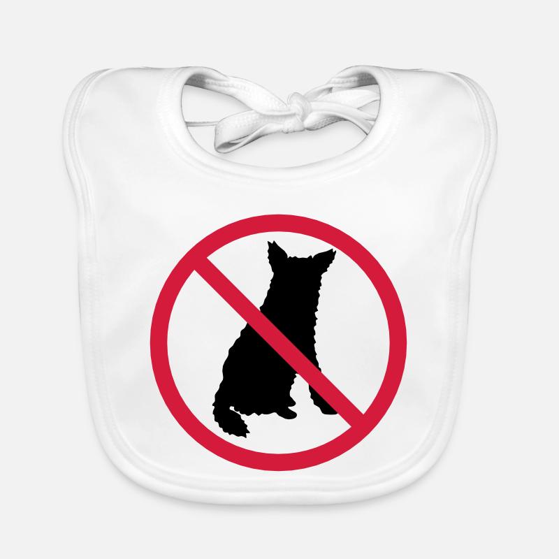 Chiens Interdit Bouclier Bavoir bio Bébé
