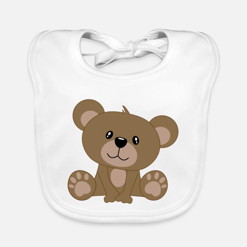 Ours, ours en peluche Bavoir bio Bébé