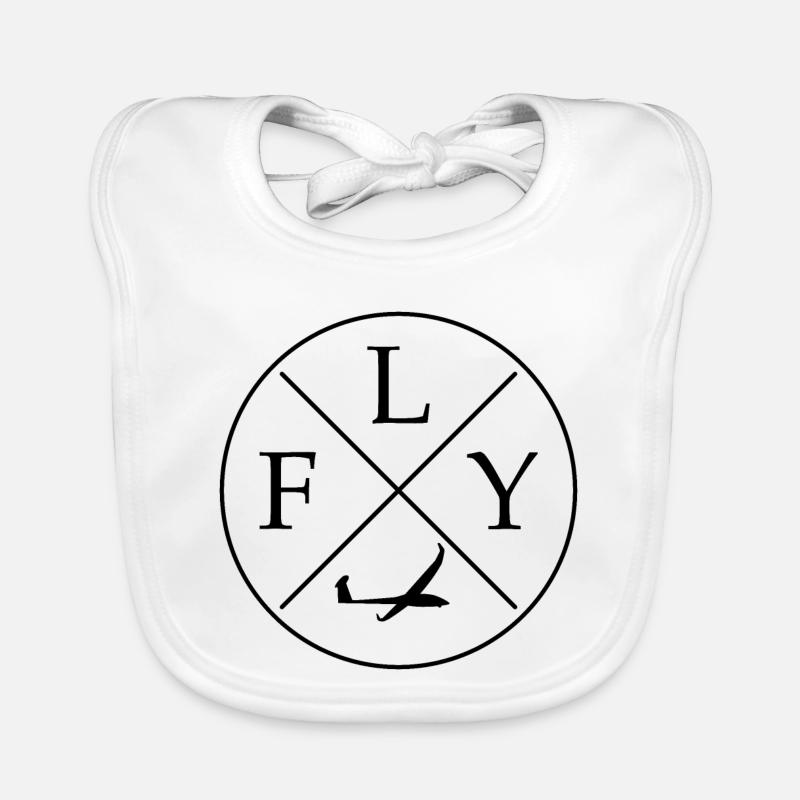 FLY Logo planeurs planeurs planeurs planeurs Bavoir bio Bébé