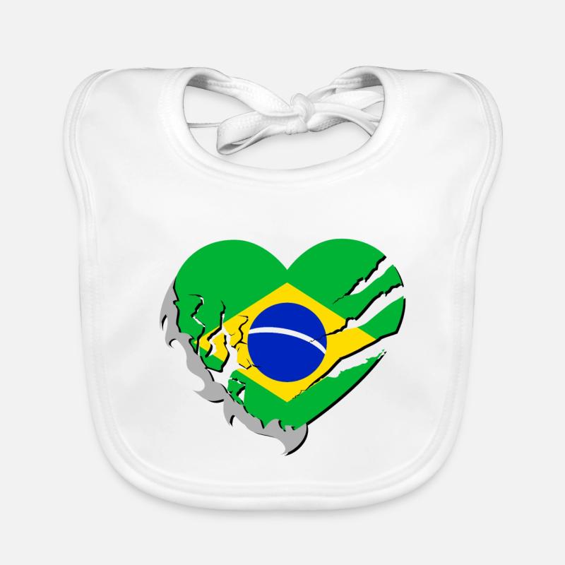 Brasil - Brazil Organic Baby Bibs