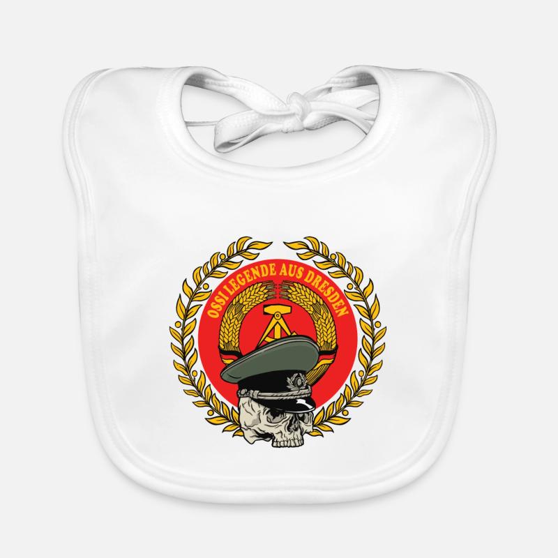 Ossi legend from Dresden GDR / DDR design Organic Baby Bibs