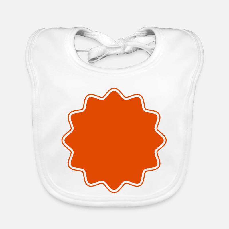 Emblem | Form | Star Round Corners (Vectorgraphic) Organic Baby Bibs