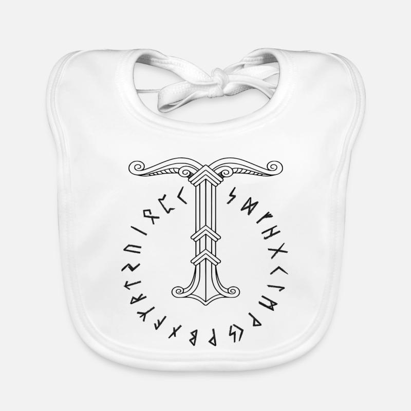 Irminsul Viking symbol Organic Baby Bibs