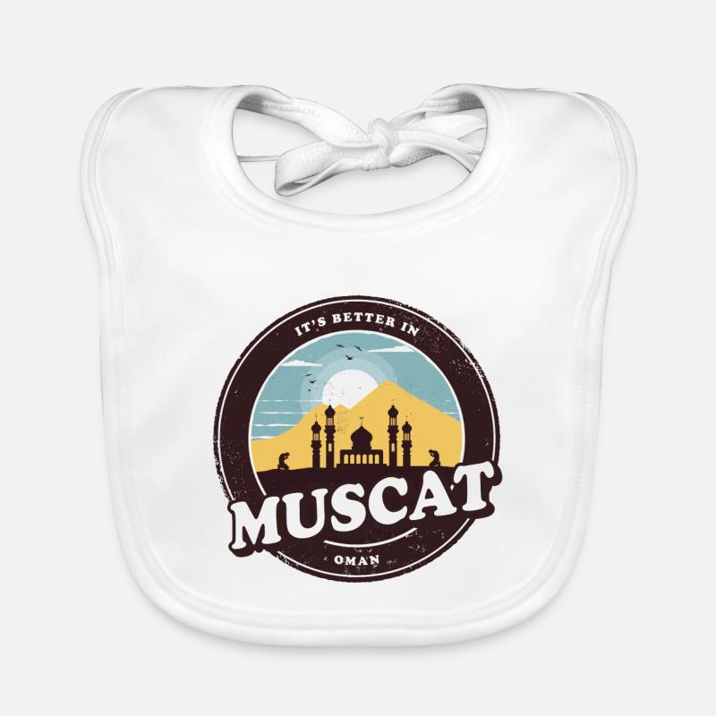 Maskat Oman Moschee Design Baby Bio-Lätzchen