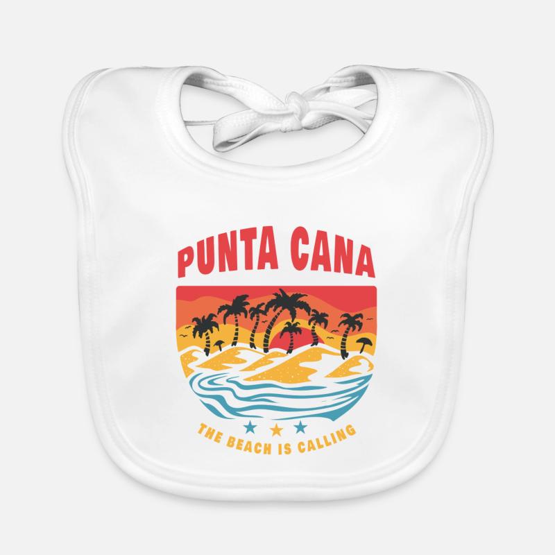 Punta Cana Beach Design Baby Bio-Lätzchen