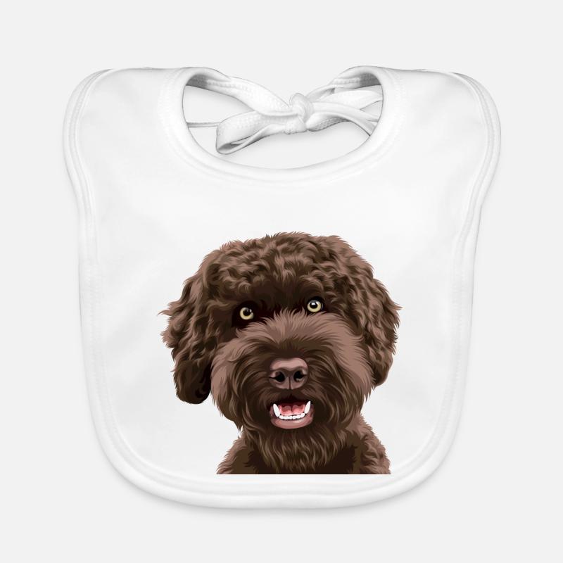 Doodle Dog Labradoodle - Baby Bio-Lätzchen - Weiß
