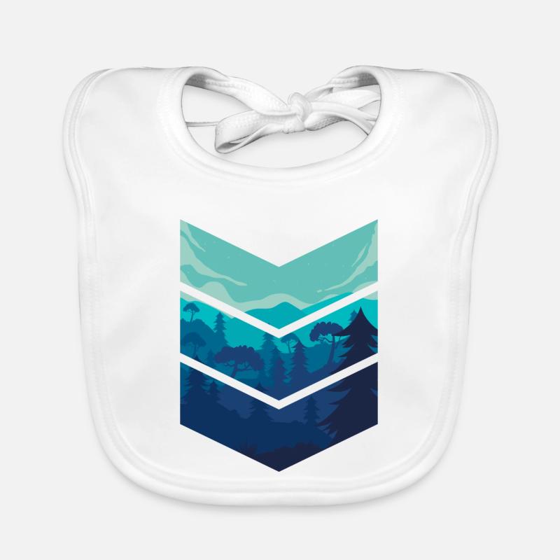 Abstract Art Creative Drawing Forms Organic Baby Bibs