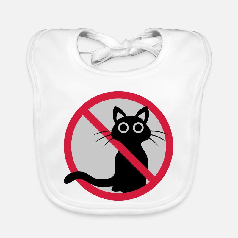 Signe interdit de chat Bavoir bio Bébé