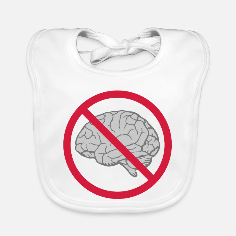 Brain Forbidden Shield Organic Baby Bibs