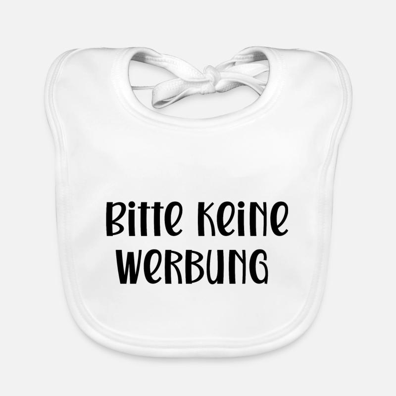 Bitte keine Werbung Baby Bio-Lätzchen