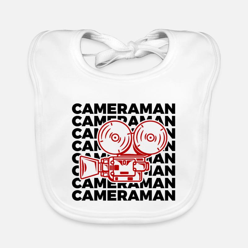 Cameraman Organic Baby Bibs