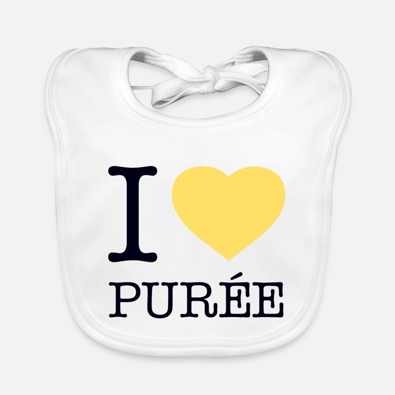 I LOVE PUREE Potatoes Mashed potatoes Organic Baby Bibs