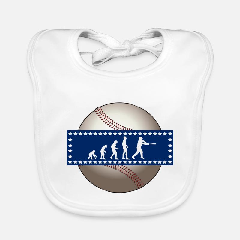 EVOLUTION BASEBALL SPORT USA GESCHENK Baby Bio-Lätzchen