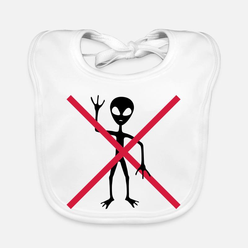 Forbidden shield of extraterrestrial visitors Organic Baby Bibs