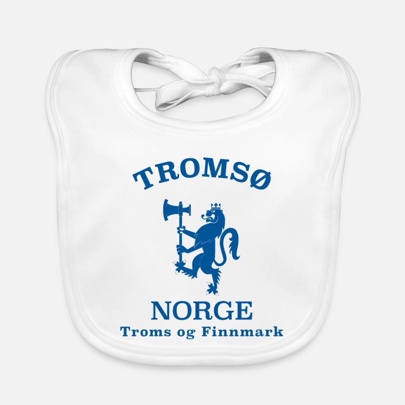 TROMSO Norwegen Norvège Norge - Bavoir bio Bébé - blanc