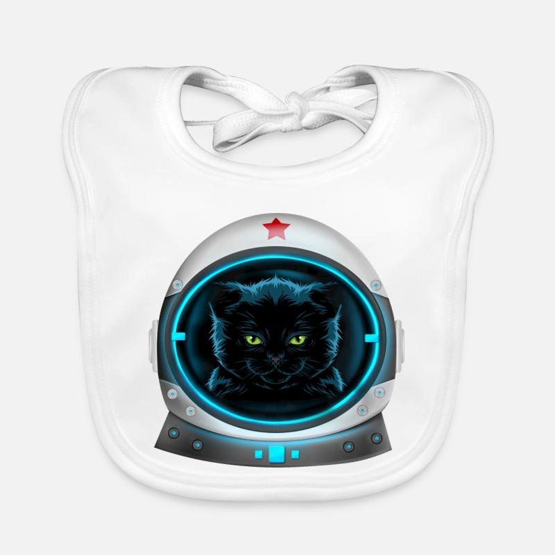 astronaute chat de l’espace en colère Bavoir bio Bébé