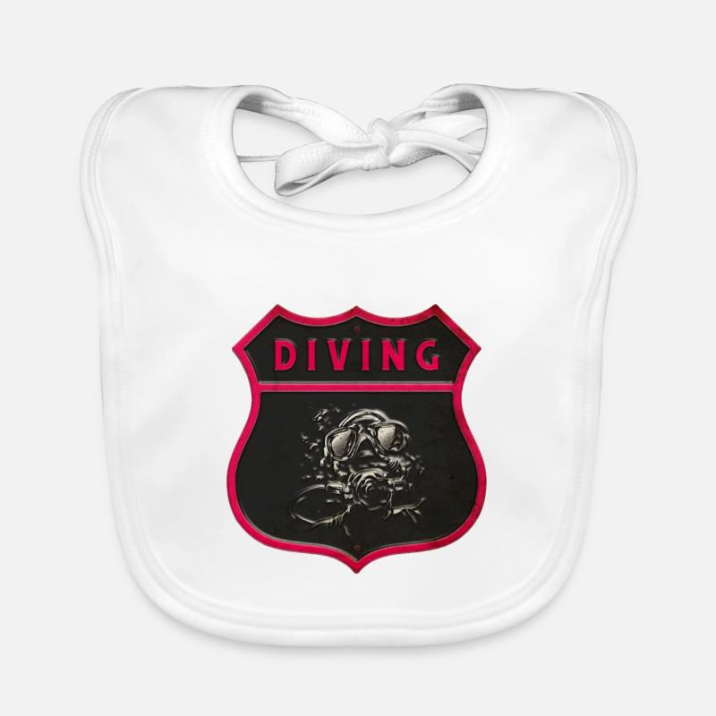Motif Diver Crest Bavoir bio Bébé
