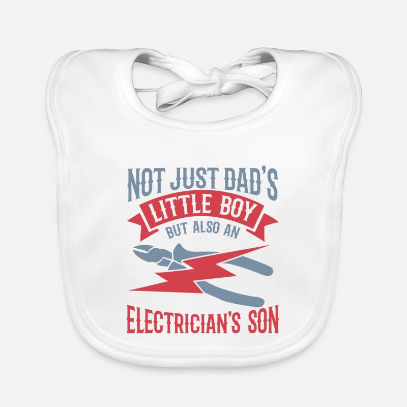 Fils d’électricien Bavoir bio Bébé