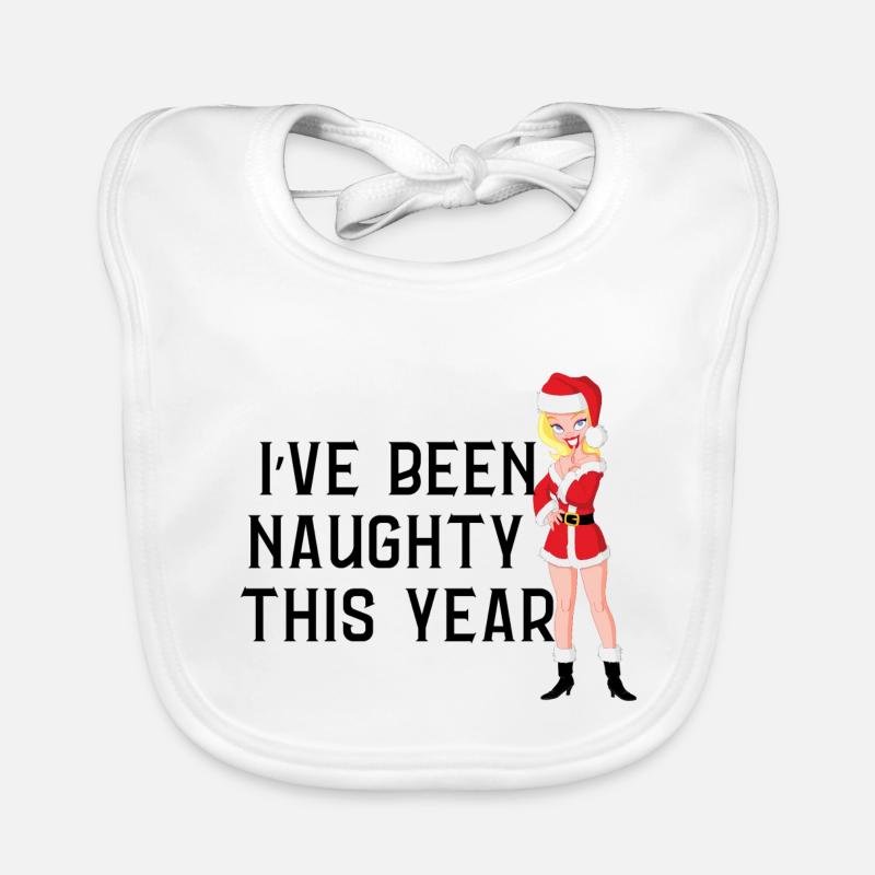 Frecher Weihnachtspullover Baby Bio-Lätzchen
